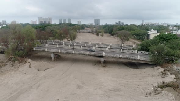 Aerial view of River without Water alt