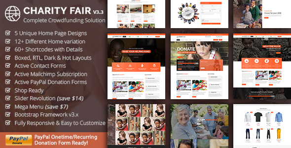 Charityfair – NonProfit HTML Template