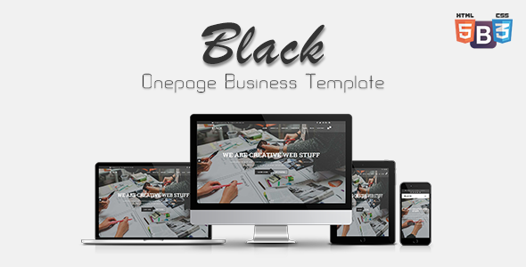 Black - Onepage Business Template