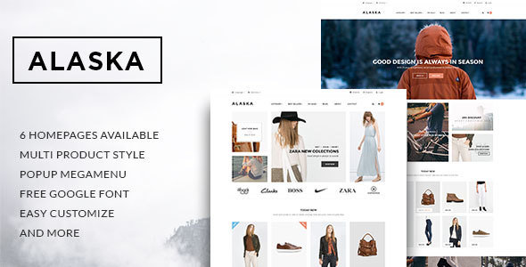 Leo Alaska - eCommerce PSD Template