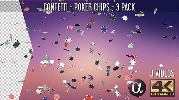Confetti - Poker Chips - 3 Pack alt