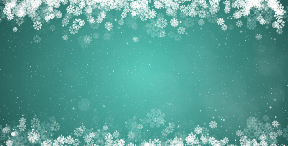 Christmas Snowflakes Frame Background.