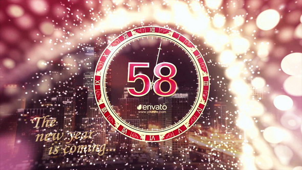 New Year Countdown 2018 RED alt