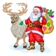 Santa Claus and Reindeer - GraphicRiver Item for Sale