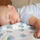 Beautiful Baby Sleeping in Funny Pose on a Bed. Under the Baby Diaper, the Boy About a Year - VideoHive Item for Sale