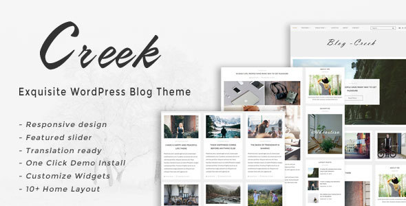 Creek - Exquisite WordPress Blog Template