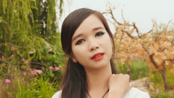 Portrait of a Young Vietnamese Asian Girl