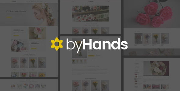 ByHands - Flower Store PSD Template