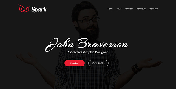 Spark Landing Page Portfolio Template