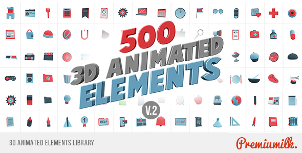 3D Animated Elements Library alt