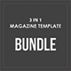 3 in 1 Magazine Template Bundle - GraphicRiver Item for Sale