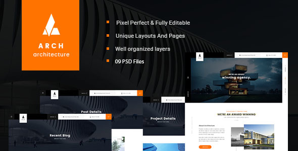 Arch - Multipurpose Onepage PSD Template