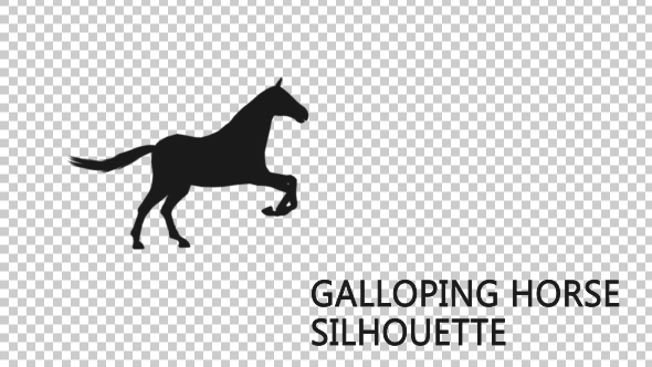 Galloping Horse Silhouette alt