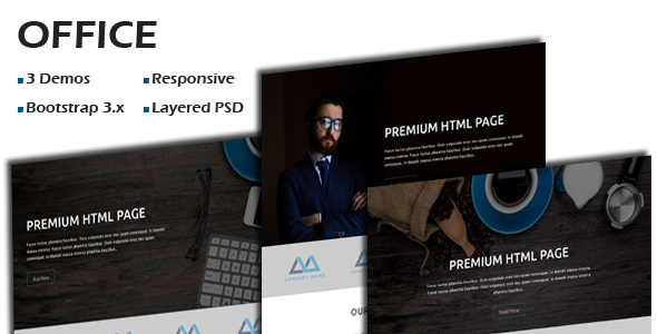 OFFICE - Multipurpose Responsive One Page HTML Template