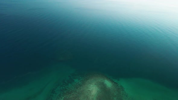 View from amazing Atlantic ocean in mexico