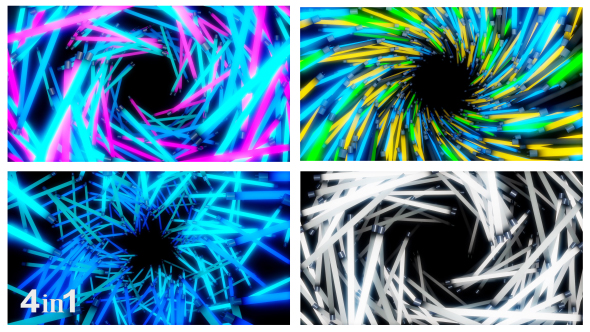 Glow Neon Lamps Tunnel (4-Pack) alt