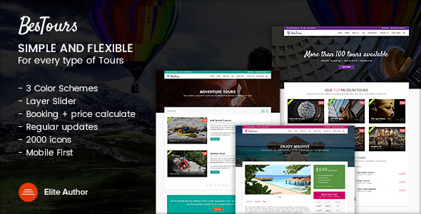 Bestours - Excursions and Travel multipurpose template