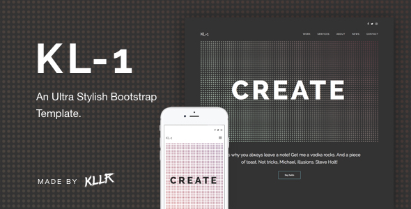 Kl-1 - An Ultra Stylish Bootstrap Template