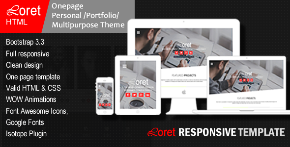 Loret- Multi-Purpose HTML Template