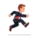 Business Man Running and Jumping - GraphicRiver Item for Sale