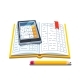 Open Accounting Book with Calculator and Pencil - GraphicRiver Item for Sale