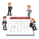 Company Business Team Planning on a Big Calendar - GraphicRiver Item for Sale