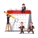Business Team Planning Together on a Big Calendar - GraphicRiver Item for Sale