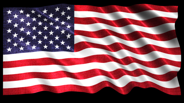 USA Flag Loop Animation