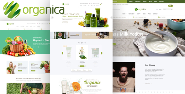 Organica - Organic, Beauty, Natural Cosmetics, Food, Farn and Eco Prestashop 1.6 & 1.7 Theme