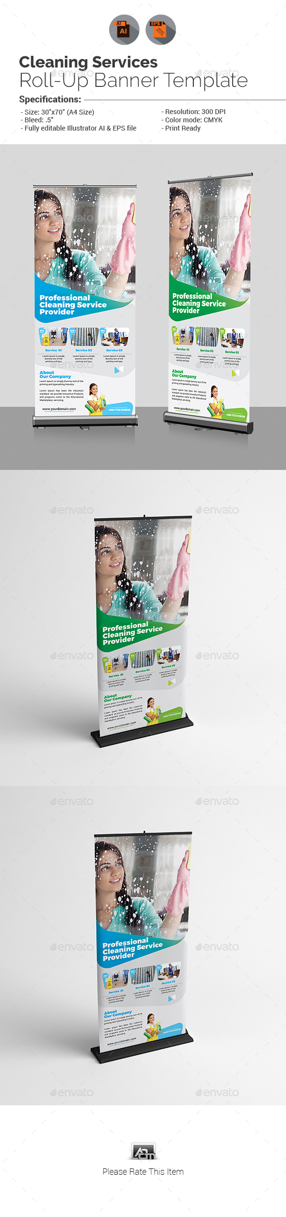 Cleaning Banner Graphics Designs Templates From Graphicriver
