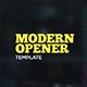 Modern Opener - VideoHive Item for Sale