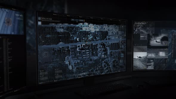 Showing footage from the Surveillance Camera Examining the Highly Populated Area alt