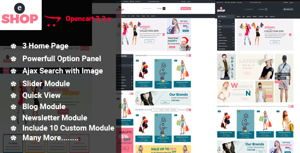 eShop-Multipurpose OpenCart Template