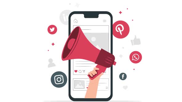 Social media animation alt