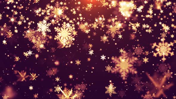 Christmas Stage Background With Snowflakes