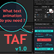 TAF v1.0 - Pro Text Animator for AE - VideoHive Item for Sale