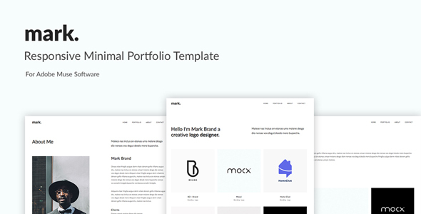 znak. -Minimal Szablon Portfolio Muse