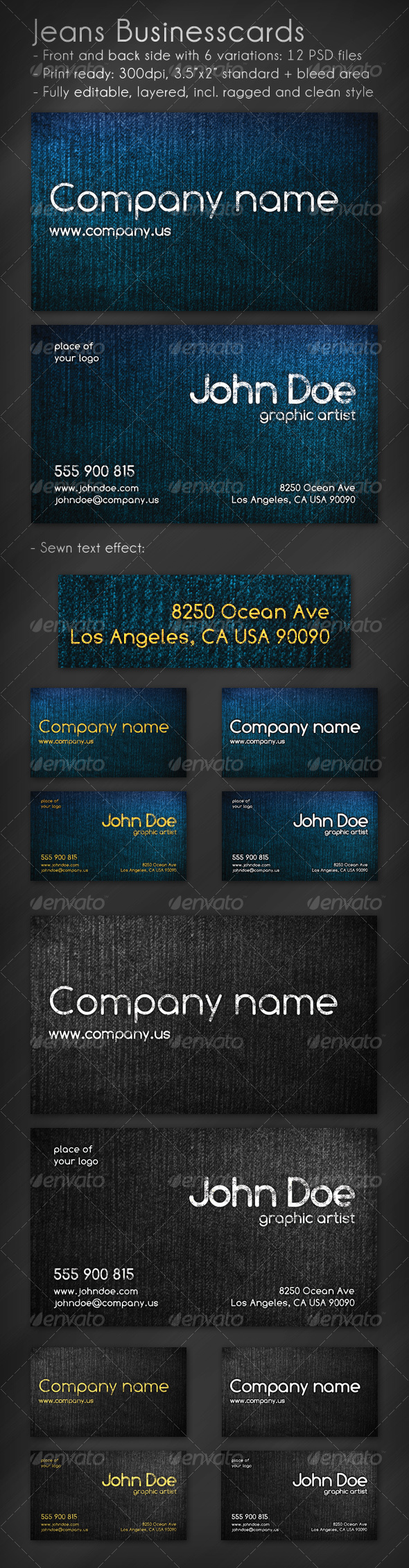 Jeans Business Card