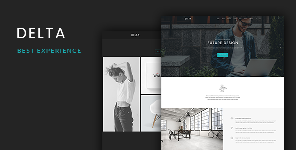 Delta - Onepage PSD Template