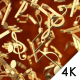 Golden Music Notes Background - VideoHive Item for Sale