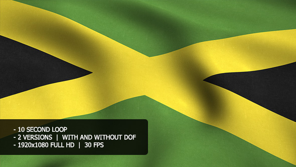 Jamaica Flag Background