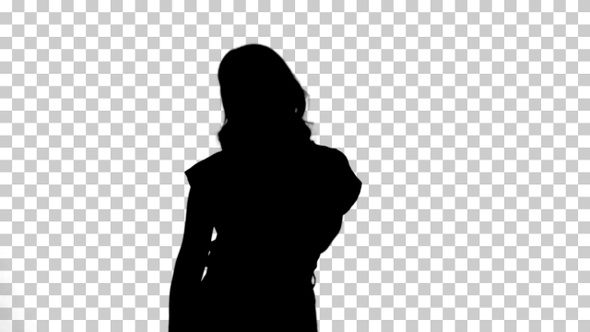 Silhouette woman, Alpha Channel