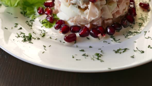 Nice Vegetarian Food  Pomegranate Salad