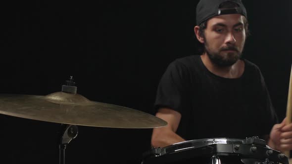 Drummer Straying From Rhythm Slow Motion