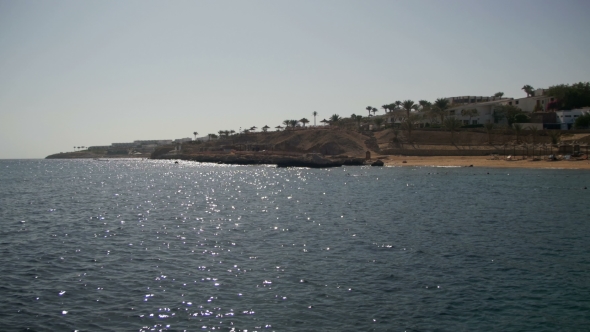 Beach in Egypt. Resort Red Sea Coast