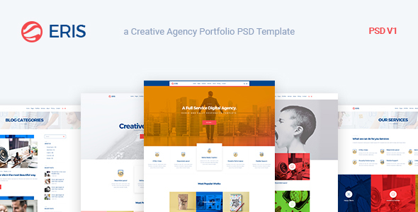 Eris - Design Studio Marketing Agency PSD Template