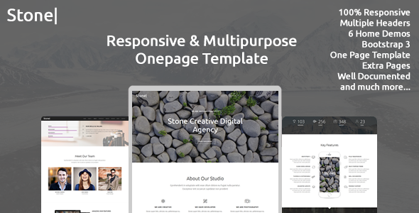 Stone - Responsive Multipurpose One Page Template