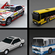 Cars Pack - Low Poly - 3DOcean Item for Sale
