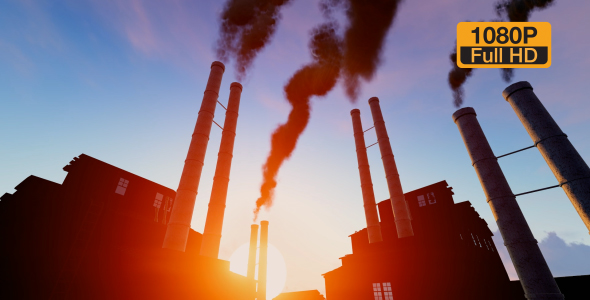 Sunset Industrial Factory Time-lapse alt