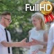 Friends Are Talking Young Men Shaking Hands - VideoHive Item for Sale